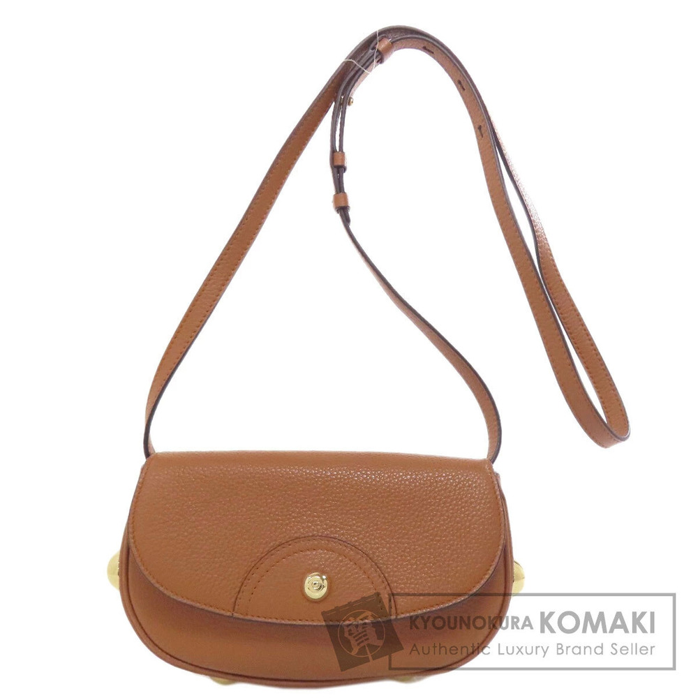 Salvatore Ferragamo Gancini stamped shoulder bag leather